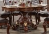 Picardy 5 Piece Round Table Dining Room Set in PU & Cherry Oak Finish by Acme - 68225 - Image 3 of 0