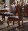 Picardy 5 Piece Round Table Dining Room Set in PU & Cherry Oak Finish by Acme - 68225 - Image 4 of 0