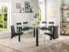 Gordie 7 Piece Counter Height Dining Set in Black Finish by Acme - 70255-70258 - Image 1 of 0
