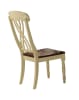 Dylan 5 Piece Round Table Dining Room Set in Buttermilk & Oak Finish by Acme - 70330 - Image 4 of 0