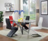 Hassel 5 Piece Dining Room Set with Gray Chairs by Acme - 70600-70605 - Image 1 of 0
