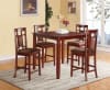 Sonata 5 Piece Counter Height Dining Set in Cherry Finish by Acme - 71200 - Image 1 of 0