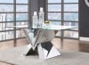 Noralie 7 Piece Dining Room Set in Faux Diamonds & Clear Glass Finish by Acme - 71280-71182 - Image 2 of 0
