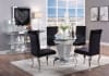 Noralie 5 Piece Round Table Dining Room Set in Faux Diamonds & Clear Glass Finish by Acme - 71285-62072 - Image 1 of 0