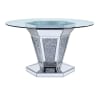 Noralie 5 Piece Round Table Dining Room Set in Faux Diamonds & Clear Glass Finish by Acme - 71285-62079 - Image 2 of 0