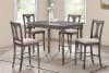 Wallace 5 Piece Counter Height Dining Set in Weathered Gray Finish by Acme - 71475 - Image 1 of 0