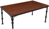 Vriel 7 Piece Dining Room Set in Dark Oak & Black Finish by Acme - 71580 - Image 3 of 0