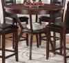 Oswell 5 Piece Round Table Counter Height Dining Set in Cherry Finish by Acme - 71599 - Image 2 of 0