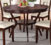 Oswell 5 Piece Round Table Dining Room Set in Cherry Finish by Acme - 71604 - Image 2 of 0