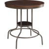 Burney 5 Piece Round Table Counter Height Dining Set in Cherry Oak & Bronze Finish by Acme - 71640 - Image 2 of 0