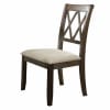 Claudia 7 Piece Dining Room Set in White Marble & Salvage Brown Finish by Acme - 71715 - Image 4 of 0