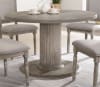 Gabrian 5 Piece Round Table Dining Room Set in Reclaimed Gray Finish by Acme - 71725 - Image 2 of 0