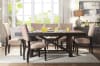Eliana 7 Piece Dining Room Set in Salvage Dark Oak Finish by Acme - 71815 - Image 1 of 0