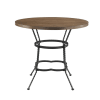 Qamar 5 Piece Round Table Counter Height Dining Set in Oak & Antique Black Finish by Acme - 71890 - Image 3 of 0