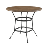 Qamar 5 Piece Round Table Counter Height Dining Set in Oak & Antique Black Finish by Acme - 71890 - Image 4 of 0