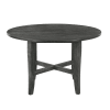 Kendric 5 Piece Round Table Dining Room Set in Rustic Gray Finish by Acme - 71895 - Image 3 of 0