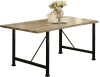 Oldlake 7 Piece Dining Room Set in Antique Light Oak & Black Finish by Acme - 71925 - Image 2 of 0