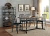 Jodie 7 Piece Dining Room Set in Rustic Oak & Antique Black Finish by Acme - 71995 - Image 1 of 0