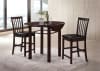 Artie 3 Piece Round Table Counter Height Dining Set in Espresso Finish by Acme - 72060 - Image 1 of 0