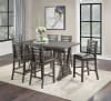 Keanu 7 Piece Counter Height Dining Set in PU & Gray Finish by Acme - 72150 - Image 1 of 0