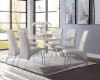 Noland 7 Piece Dining Room Set in White High Gloss Finish by Acme - 72185-71107 - Image 1 of 0