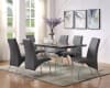 Noland 7 Piece Dining Room Set in Gray High Gloss & Clear Glass Finish by Acme - 72190 - Image 1 of 0