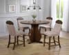 Maurice 5 Piece Counter Height Dining Set in Linen & Oak Finish by Acme - 72460 - Image 1 of 0
