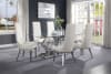 Gianna 7 Piece Dining Room Set with White PU Chairs by Acme - 72470-72473 - Image 1 of 0