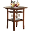 Tartys 3 Piece Round Table Counter Height Dining Set in Cherry Finish by Acme - 72535 - Image 2 of 0
