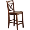 Tartys 3 Piece Round Table Counter Height Dining Set in Cherry Finish by Acme - 72535 - Image 3 of 0