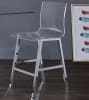 Nadie 3 Piece Counter Height Dining Set in Chrome Finish by Acme - 72590 - Image 4 of 0