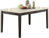 Nolan 7 Piece Dining Room Set in White Marble & Salvage Dark Oak Finish by Acme - 72850 - Image 2 of 0