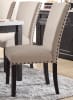 Nolan 7 Piece Dining Room Set in White Marble & Salvage Dark Oak Finish by Acme - 72850 - Image 3 of 0