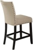 Nolan 7 Piece Counter Height Dining Set in White Marble & Salvage Dark Oak Finish by Acme - 72855 - Image 4 of 0