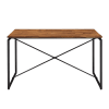 Jurgen 5 Piece Dining Room Set in PU, Oak & Black Finish by Acme - 72910 - Image 2 of 0