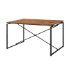 Jurgen 5 Piece Dining Room Set in PU, Oak & Black Finish by Acme - 72910 - Image 3 of 0