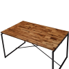 Jurgen 5 Piece Dining Room Set in PU, Oak & Black Finish by Acme - 72910 - Image 4 of 0