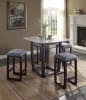 Razo 5 Piece Counter Height Dining Set in Marble & Weathered Espresso Finish by Acme - 72935 - Image 1 of 0