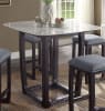 Razo 5 Piece Counter Height Dining Set in Marble & Weathered Espresso Finish by Acme - 72935 - Image 2 of 0