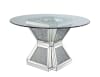 Noralie 5 Piece Round Table Dining Room Set in Mirrored & Faux Diamonds Finish by Acme - 72960-62079 - Image 3 of 0