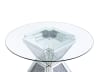 Noralie 5 Piece Round Table Dining Room Set in Mirrored & Faux Diamonds Finish by Acme - 72960-62079 - Image 4 of 0