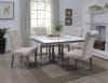 Yabeina 5 Piece Square Table Dining Set in Beige Linen & Gray Oak Finish by Acme - 73270 - Image 1 of 0