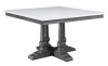 Yabeina 5 Piece Square Table Dining Set in Beige Linen & Gray Oak Finish by Acme - 73270 - Image 2 of 0