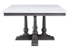 Yabeina 5 Piece Square Table Dining Set in Beige Linen & Gray Oak Finish by Acme - 73270 - Image 3 of 0