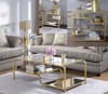 Astrid 3 Piece Occasional Table Set in Gold & Mirror Finish by Acme - 81090-S - Image 2 of 0