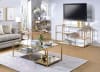 Astrid 3 Piece Occasional Table Set in Gold & Mirror Finish by Acme - 81090-S - Image 3 of 0