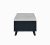 Magna 3 Piece Occasional Table Set in Faux Concrete & Black Finish by Acme - 81095-S - Image 4 of 0