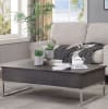 Iban 3 Piece Occasional Table Set in Gray Oak & Chrome Finish by Acme - 81170-S - Image 2 of 0