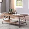 Ikram 3 Piece Occasional Table Set in Weathered Oak & Sandy Black Finish by Acme - 81175-S - Image 2 of 0