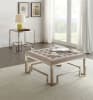 Damien 3 Piece Occasional Table Set in Fabric & Champagne Finish by Acme - 81625-S - Image 1 of 0